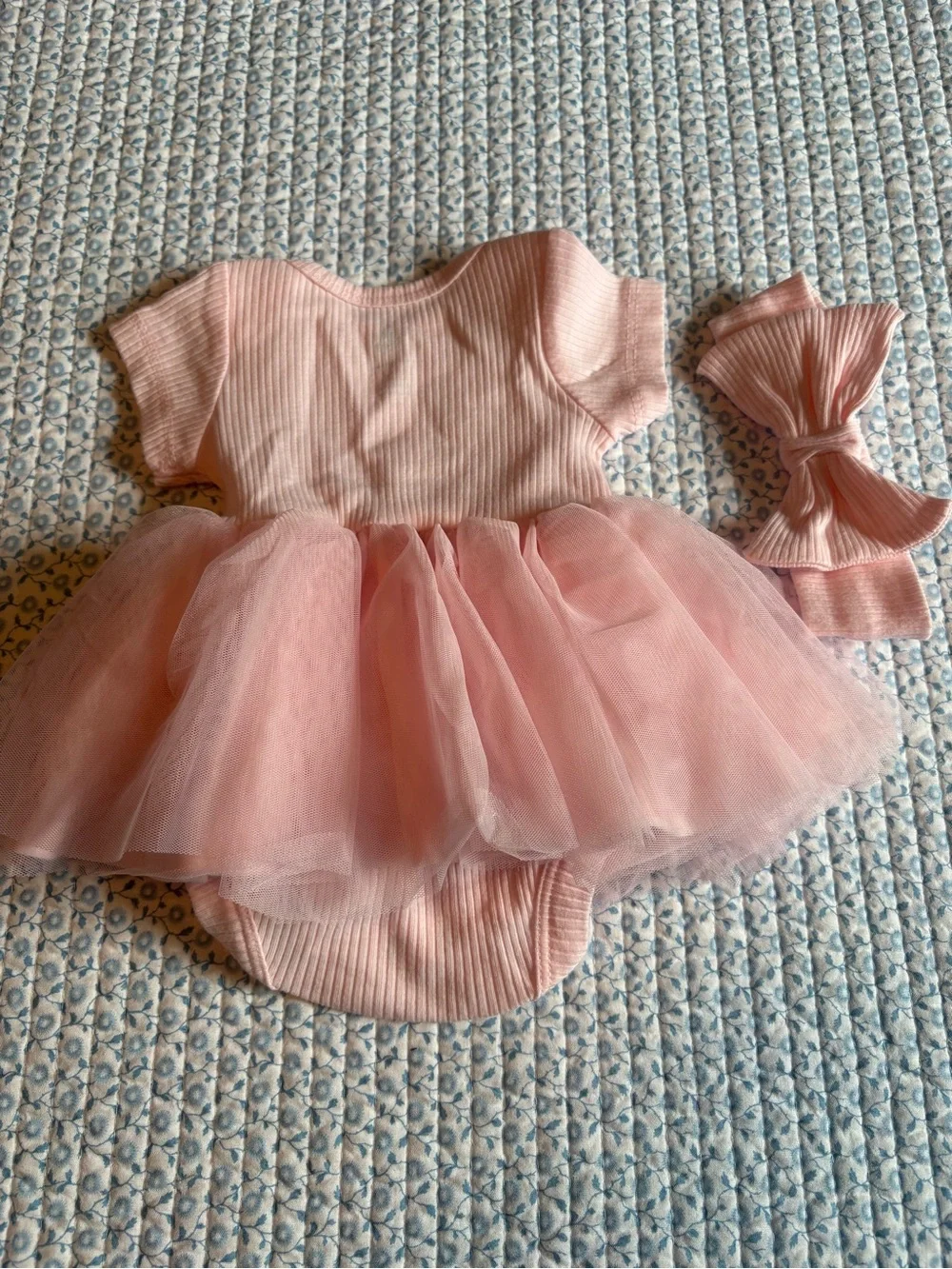Disney Pink Tulle Bodysuit One-Piece with Headband